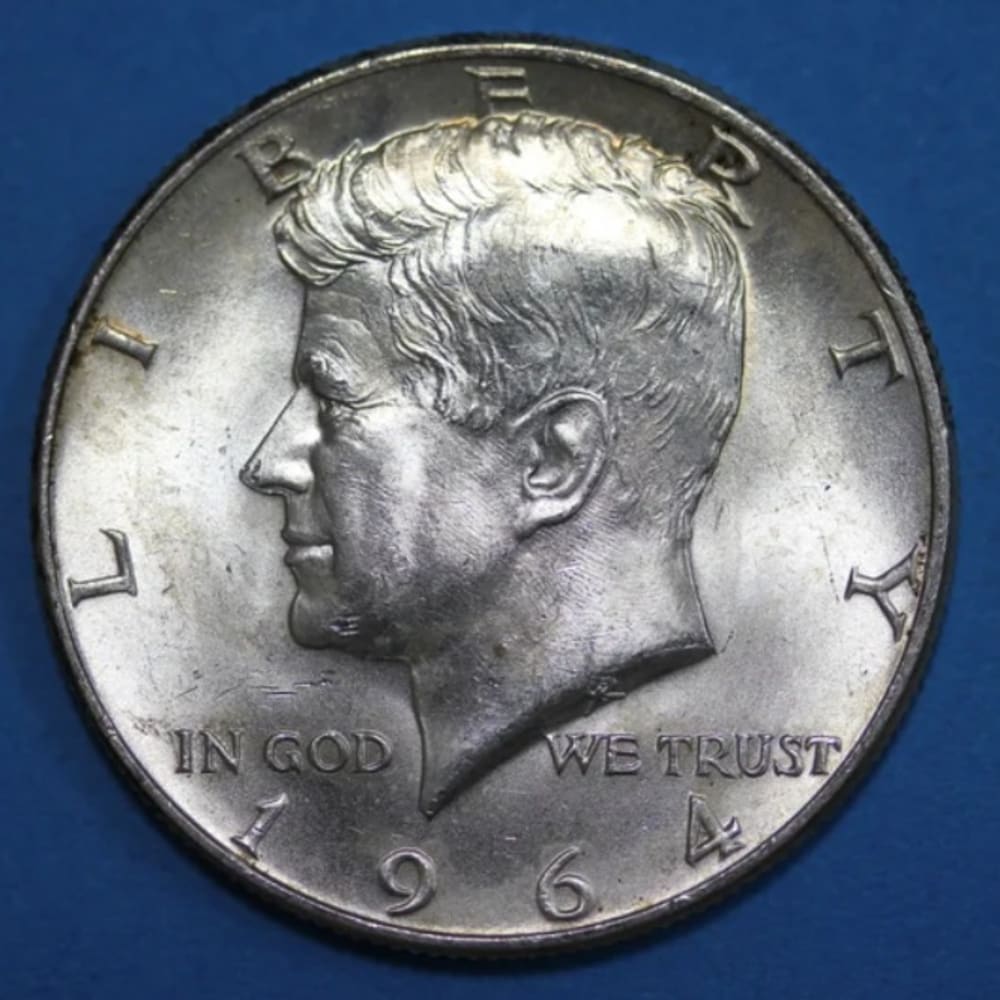 2 1964 Silver John Kennedy Half Dollars Silver Coins Legible Dates 